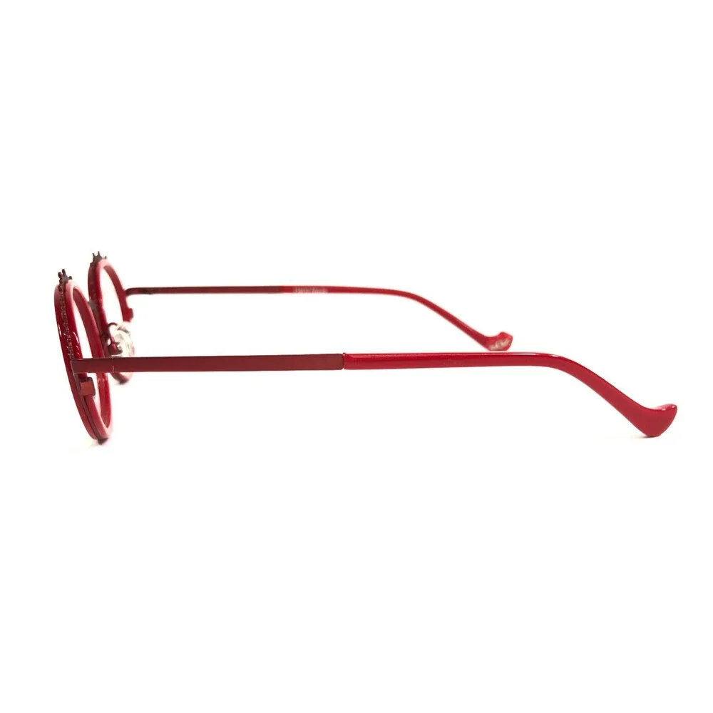 BOZ by J.F. Rey Eyeglasses Frames LAMOUR 3090 Shiny Red Taupe Oval 45-23-140